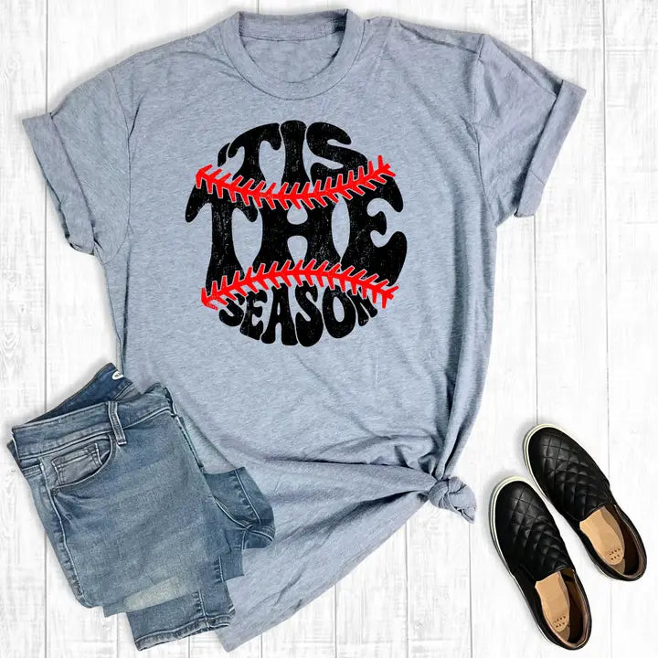 Baseball Tis the Season Graphic Tee