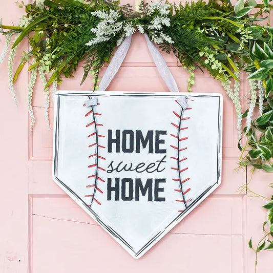 Baseball Home Sweet Home Door Hanger