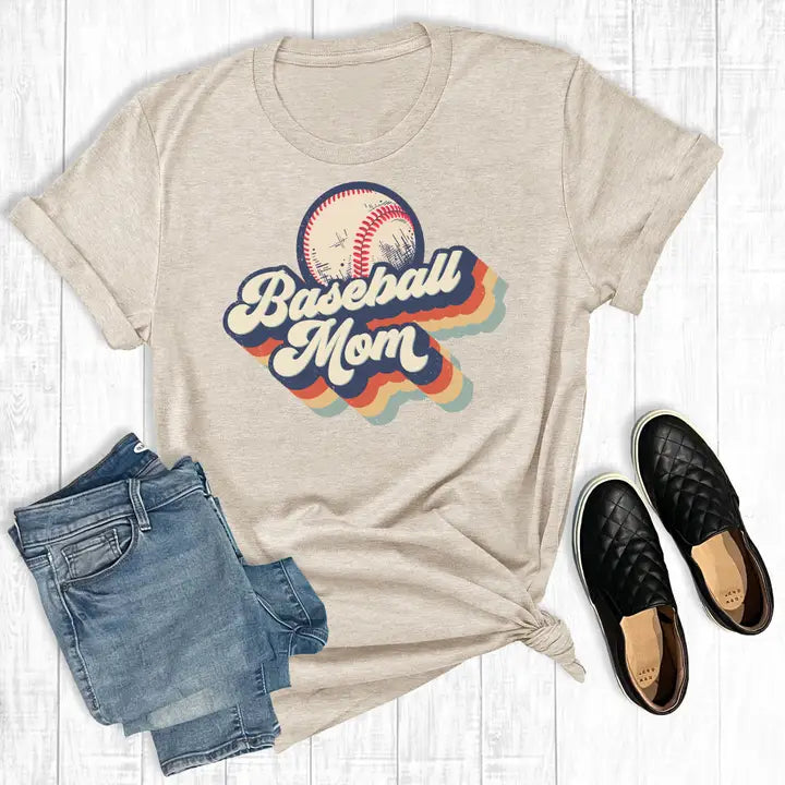 Baseball Mom Retro T